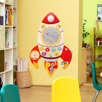 Soka Wooden Toy Deco for Children Toddler ROCKET