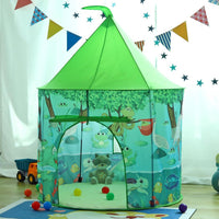 SOKA Jungle Adventure Play Tent: Portable Foldable Green Pop Up Garden Playhouse Tent