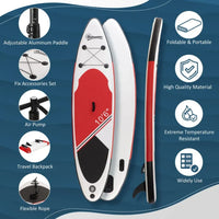 
              Outsunny 10Ft Inflatable Stand Up Board, Non-Slip Deck Board with Adjustable Paddle
            
