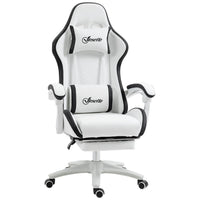 Vinsetto Racing Style Gaming Chair with Reclining Function Footrest Black