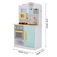
              Teamson Kids Little Chef Florence Wooden Toy Kitchen with 5 Role Play Accessories TD-11708AR
            