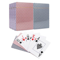 Traditional Check Poker Casino Plastic Coated Playing Cards Decks ( 2 / 4 / 6 / 12 )