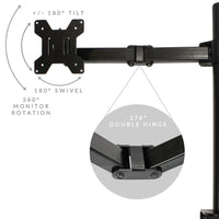 
              Dual Arm Monitor Stand | M&W
            