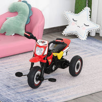 
              HOMCOM Toddler Pedal Tricycle Ride-On Learning Music Lights 18-36 Months Red
            