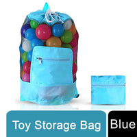 Doodle Nylon Toy Storage Bag and Play Mat BLUE