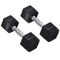 HOMCOM Hexagonal Dumbbells Kit Weight Lifting Exercise for Home Fitness 2x4kg