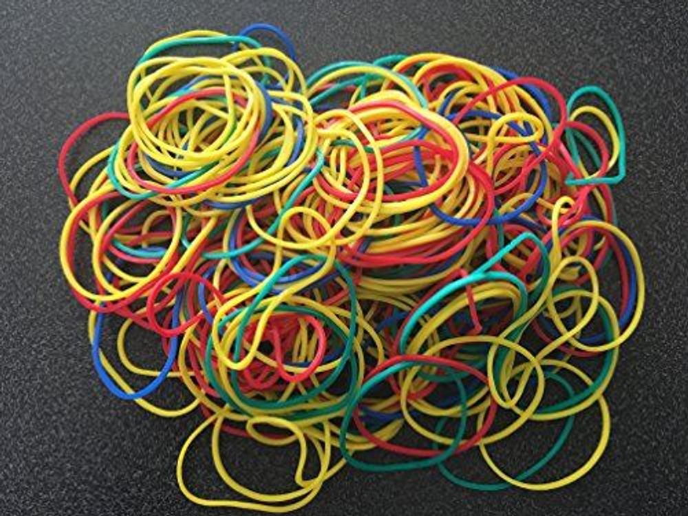 Assorted Colours Rubber Bands Approx 250 Bands