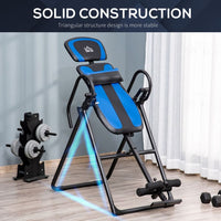 
              HOMCOM Foldable Gravity Inversion Table Fitness Bench with Soft Ankle Cushions
            