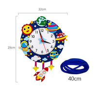 
              Kids DIY Cartoon Wall Clock Toys Non-woven Cloth Children Cognition Clocks Kindergarten Teaching Aid Toys Children's Gifts
            