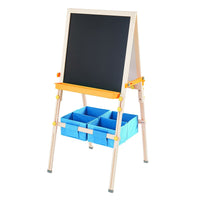 Teamson Kids 3 in 1 Wooden Easel Drawing Blackboard Whiteboard & Accessories TK-FB028G