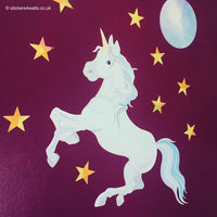 
              Enchanting Unicorn Wall Decoration Sticker with Moon and Stars Wall Sticker
            