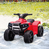 HOMCOM 6V Kids Ride on Cars Electric ATV Quad for 18-36 months Toddlers RED & BLACK