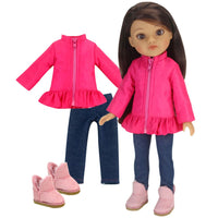 
              Sophia's 3 Piece Baby Dolls Clothes Set 15inch Doll Pink Jacket & Jeggings Outfit & Boots
            