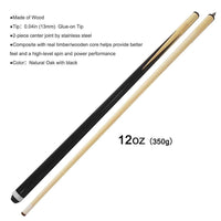 
              2 piece 57 Inch Wood Snooker Pool Cues Billiard Sticks Set 19oz
            