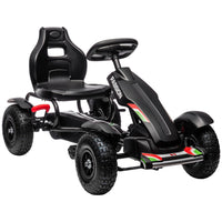 
              HOMCOM Children Pedal Go Kart with Adjustable Seat Inflatable Tyres BLACK
            
