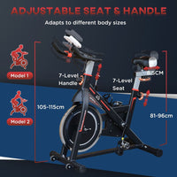 
              HOMCOM 8kg Flywheel Exercise Racing Bicycle Cardio Adjustable Resistance LCD
            