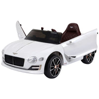 
              Bentley GT Electric Ride-on Car with LED Lights Music Parental Remote Control White
            