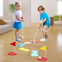 SOKA Wooden Golf Toy Set Indoor Outdoor DIY Obstacles for Family Kids 3+ Years