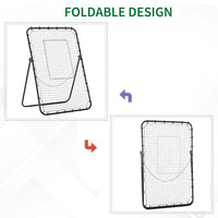 
              HOMCOM Foldable Football Soccer Rebounder Net Adjustable Angles with Target Zone
            