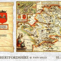 Hertfordshire Historical Map 1000 Piece Jigsaw Puzzle (1610)
