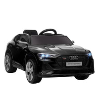 AUDI e-tron 12V Kids Electric Ride-On Car with Remote Control Lights Music BLACK