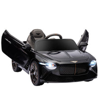 Bentley Bacalar Licensed 12V Kids Electric Ride on Car with Portable Battery Black