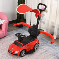 HOMCOM 3 in 1 Ride on Push Car for Toddlers Stroller Sliding Car Toy 1-3 Years
