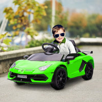 
              Lamborghini Aventador Licensed 12V Kids Electric Ride On Car GREEN
            