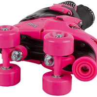 Electra Adjustable Quad Boot Roller Skates Medium Black Pink 13J-2