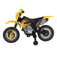 
              HOMCOM Electric Ride on Car Motorbike Kids Ride On Car Children Motorcycle Yellow
            