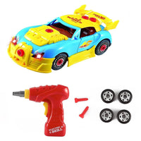 SOKA 30 PC Racing Car Take-A-Part Toy for Kids with Tool Drill Light & Sound