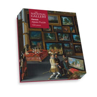 Cognoscenti in a Room hung with Pictures - National Gallery 1000 Piece Jigsaw Puzzle