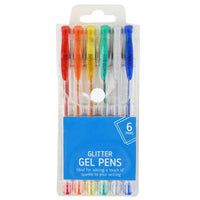 6x Glitter Gel Pens Kids School Stationary STA1467