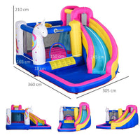 Outsunny 5 in 1 Bouncy Castle for Children with Blower for Ages 3-8 Years