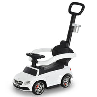 Mercedes Benz AMG C63 Licensed Ride-On Pushcar with Storage Handle Horn White