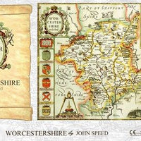 Worcestershire Historical Map 1000 Piece Jigsaw Puzzle (1610)