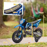 
              AIYAPLAY 12V Kids Electric Motorbike w/ Twist Grip Throttle, Music
            