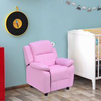 
              HOMCOM Kids Recliner Armchair Game Chair Sofa Children Seat In PU Leather
            