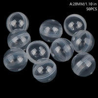 
              50pcs Mini Clear Transparency Plastic Capsule Toy Surprise Ball Tiny Container Making Things Model Gashapon toy Random
            