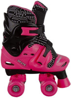 
              Electra Adjustable Quad Boot Roller Skates Medium Black Pink 13J-2
            