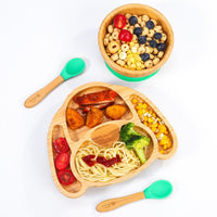 
              VINSANI BAMBOO DOG BABY PLATE BOWL & SPOON SET
            