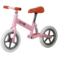 HOMCOM Kid Balance Bike Children Bicycle Adjustable Seat 2-5 Years No Pedal PINK
