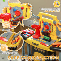 
              AIYAPLAY 102Pcs Play Tools Toy with Electric Drill, Storage, Yellow
            