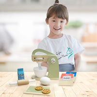 
              Teamson Kids Wooden Mixer Toy Play Kitchen Accessories 10 Pcs Green TK-W00007
            