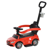 
              HOMCOM Mercedes-Benz Licensed Ride-On Pushcar with Storage Handle Horn Red
            