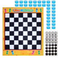 SOKA Chess & Checkers Giant Board Game Playmat Entertainment for Kids