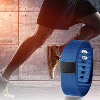 BAS-Tek Classic Fitness Bluetooth OLED display Sports Activity Bracelet - Navy