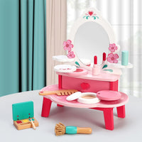 SOKA Wooden Dressing Table Top Vanity Mirror Pretend Play Make Up Kit 3+ Years
