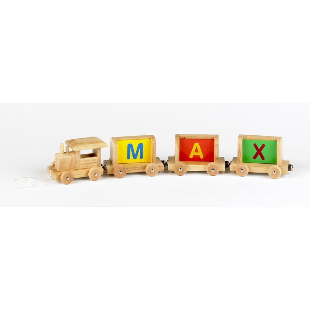 Personalised Name Wooden Alphabet Train Letters | ToySeek