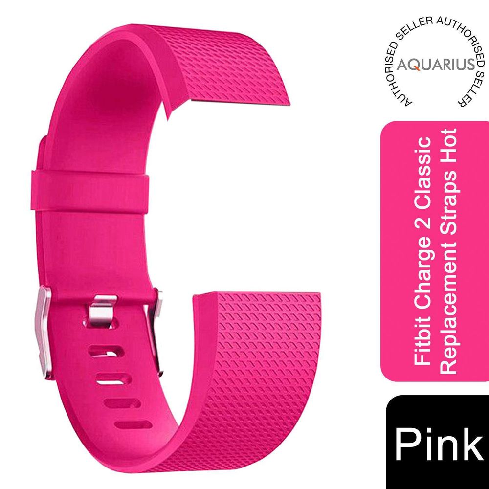 Fitbit Charge2 Classic Replacement Straps, Adjustable Straps Metal Clasp,HotPink